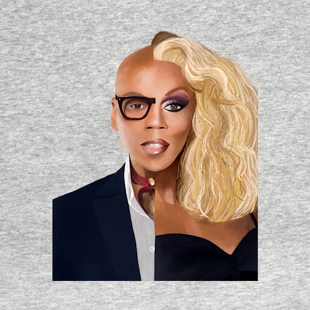 Rupaul Illustration by AngelaGutierrezGraphicDesign